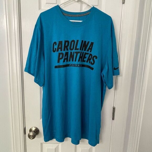Nike Carolina Panthers NFL Dri-Fit OnField T-Shirt XXL Blue - Picture 1 of 10